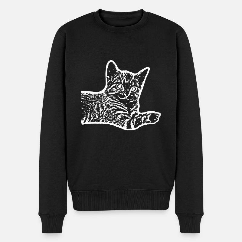 Chat chat chaton - Pull Premium bio Homme - noir