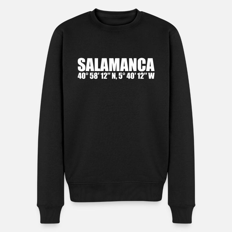 Coordonnées de Salamanque - Pull Premium bio Homme - noir
