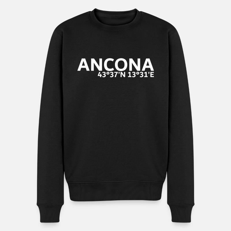 Coordonnées d’Ancône - Pull Premium bio Homme - noir