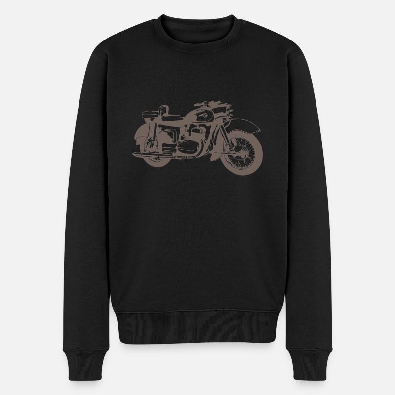 MZ ES 250 Doppelport - Männer Premium Bio Pullover - Schwarz