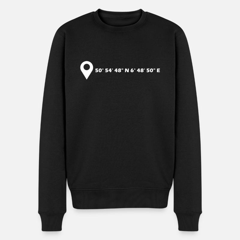 Coordonnées effrontées - Pull Premium bio Homme - noir