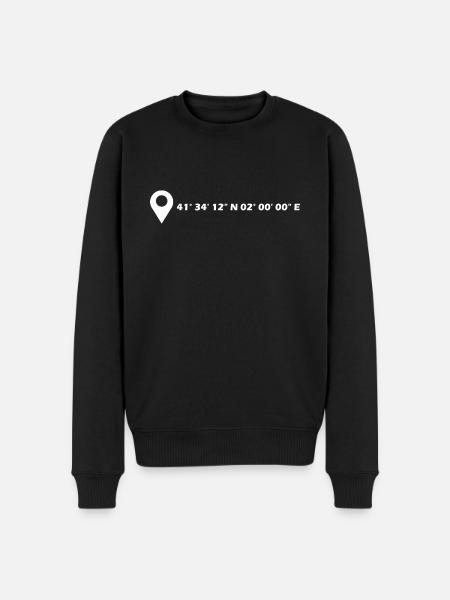 Terrassa coordinates - Men's Premium Organic Jumper - black