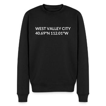 Coordonnées West Valley City, Utah, États-Unis - Pull Premium bio Homme - noir - Devant - Nico (187cm)