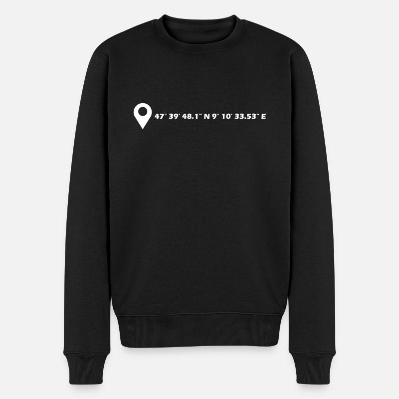 Coordonnées de Constance - Pull Premium bio Homme - noir