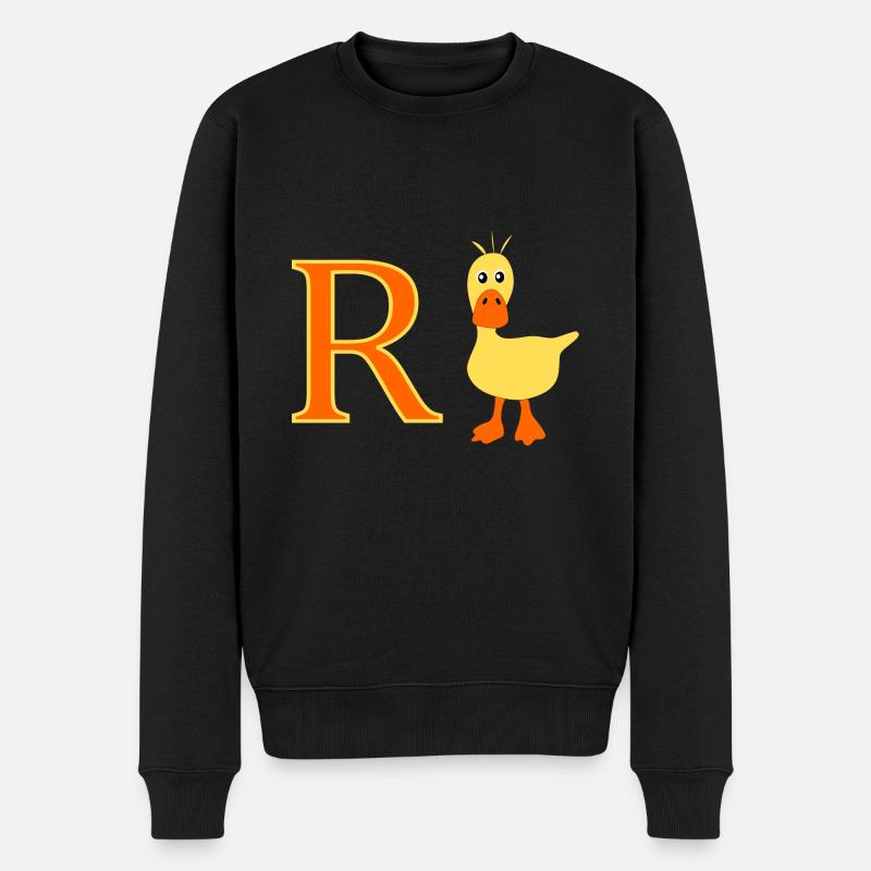 Rente Ente - Männer Premium Bio Pullover - Schwarz