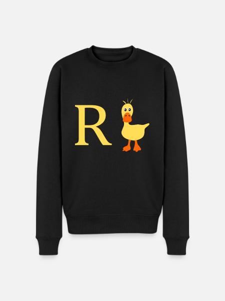 Rente Ente - Männer Premium Bio Pullover - Schwarz