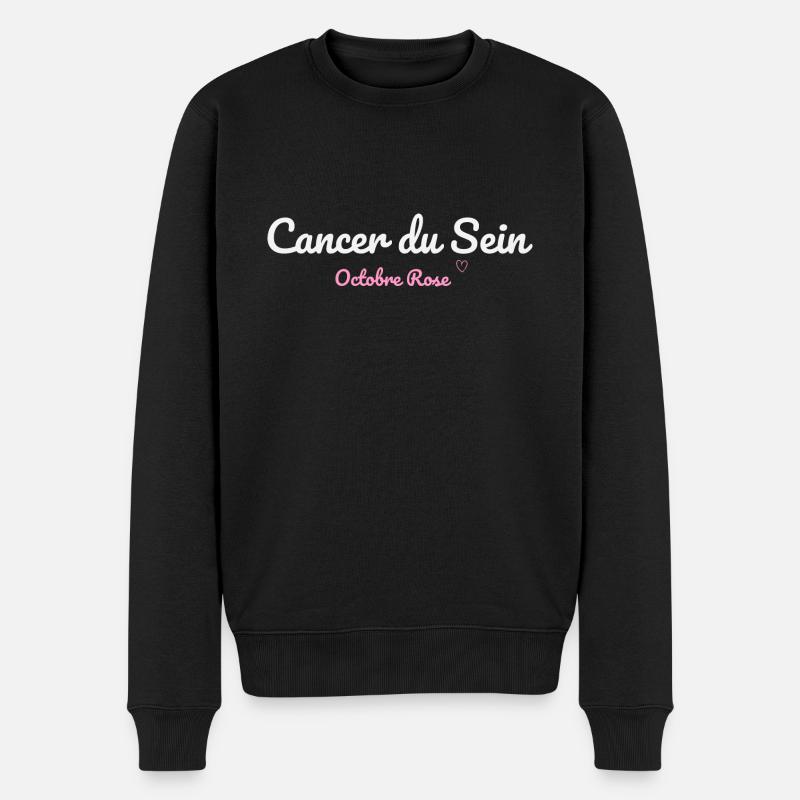 Cancer du Sein octobre rose - Pull Premium bio Homme - noir