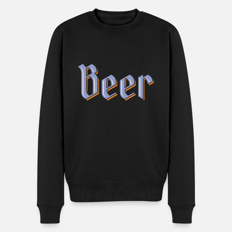 Beer - Männer Premium Bio Pullover - Schwarz