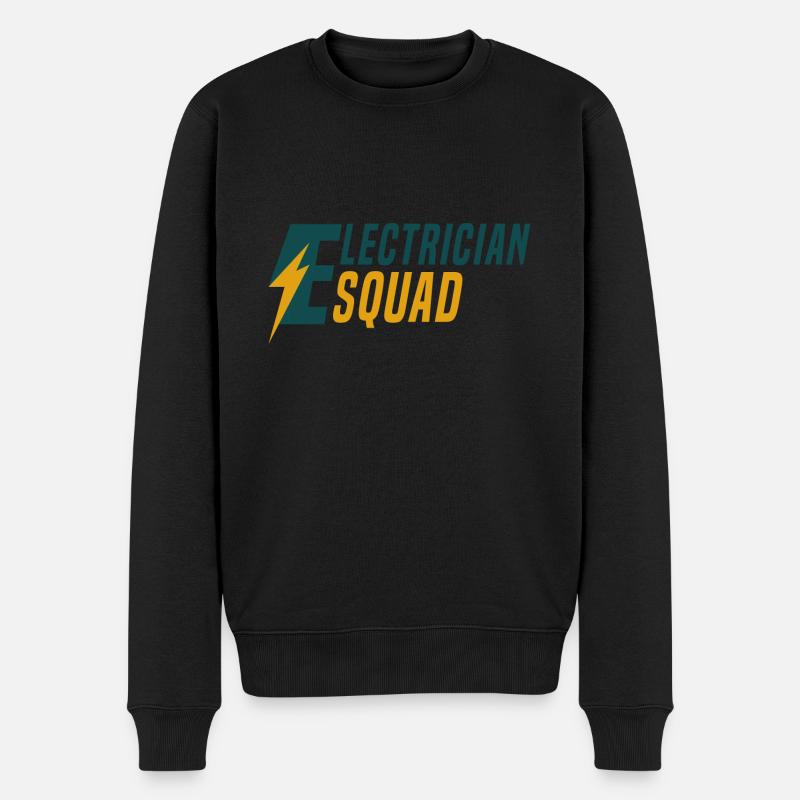 Elektriker-Trupp Elektroarbeiter Hobby Handwerker - Männer Premium Bio Pullover - Schwarz