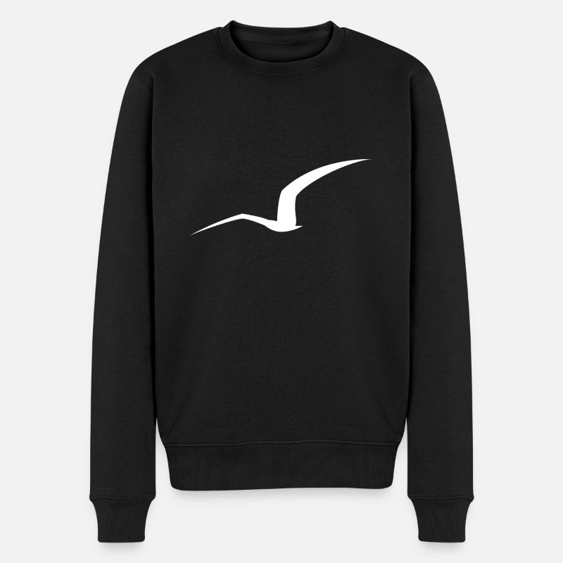 Mouette Silhouette - Pull Premium bio Homme - noir