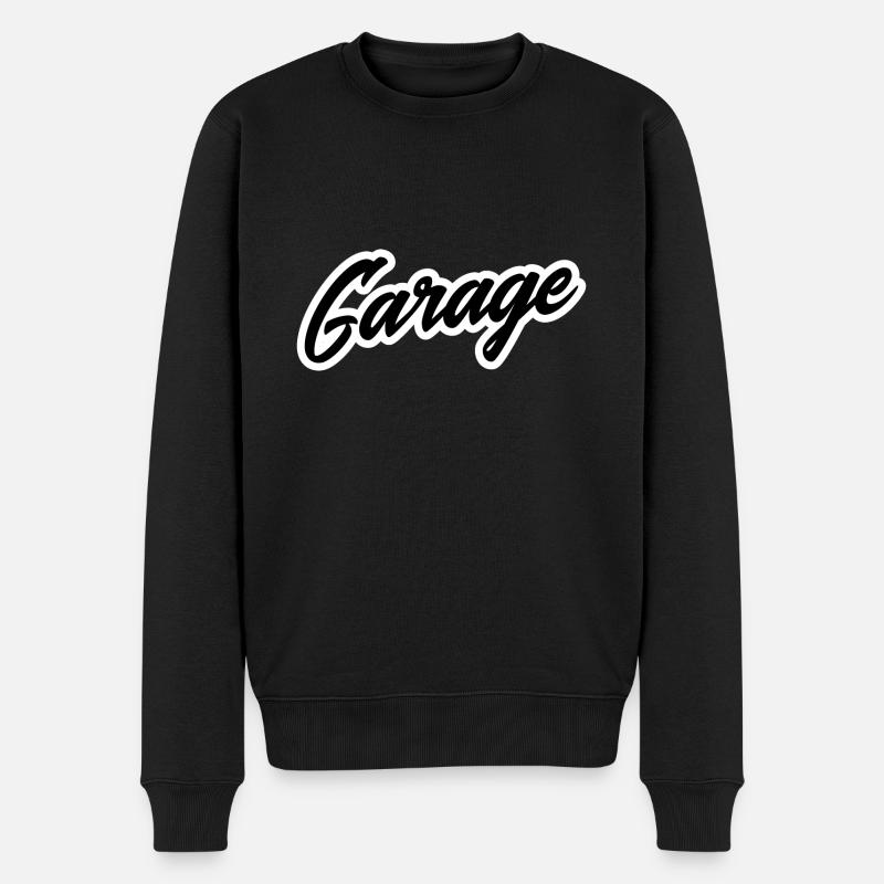 Garage - Männer Premium Bio Pullover - Schwarz