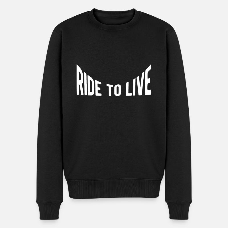 Rouler pour vivre - Pull Premium bio Homme - noir
