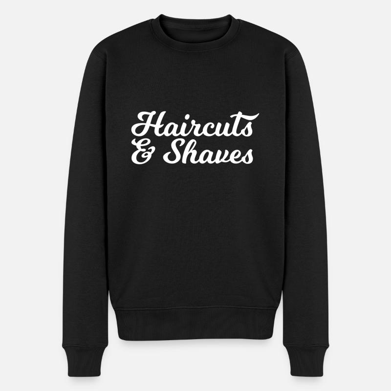 Haircuts and Shaves - Männer Premium Bio Pullover - Schwarz