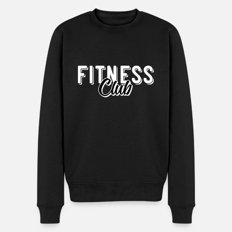 Fitness Club - Männer Premium Bio Pullover - Schwarz
