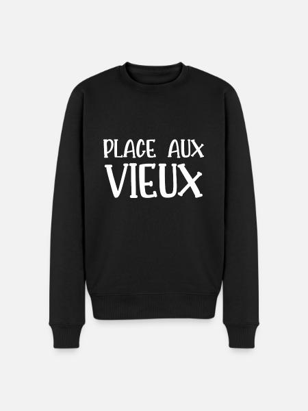 place aux vieux - Pull Premium bio Homme - noir