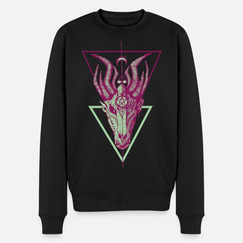 Death and Life - Männer Premium Bio Pullover - Schwarz