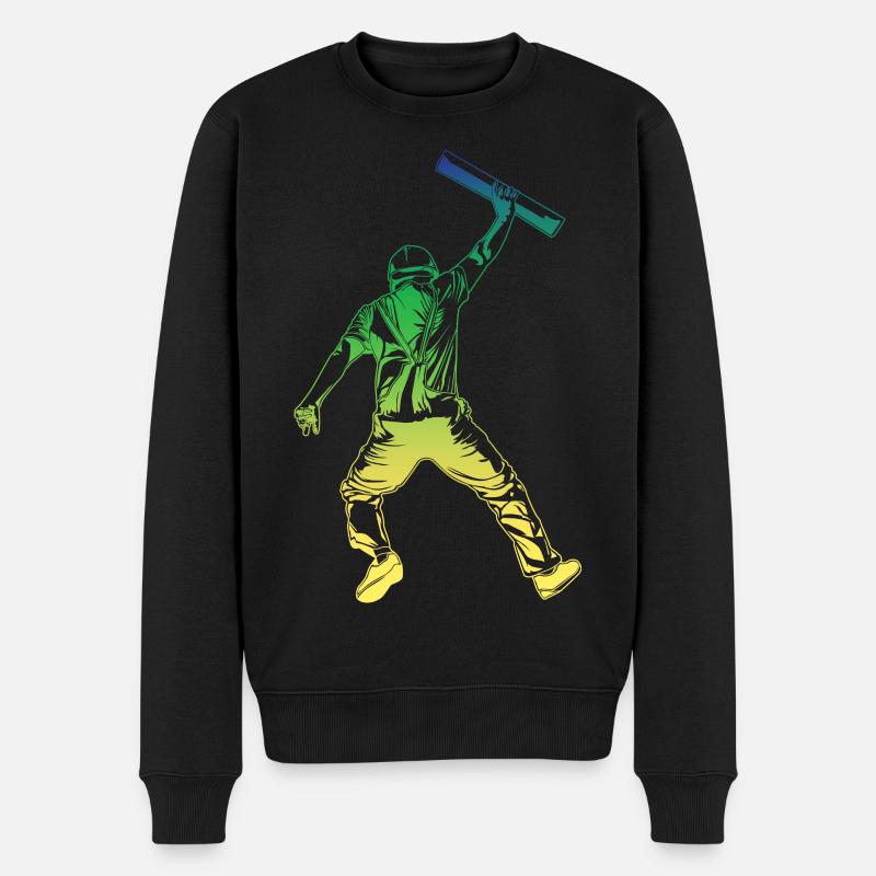 Architekt Retro Stil - Männer Premium Bio Pullover - Schwarz