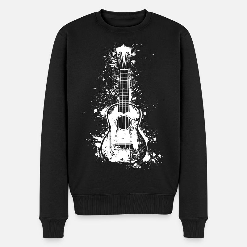 Ukulélé Graffiti - Pull Premium bio Homme - noir