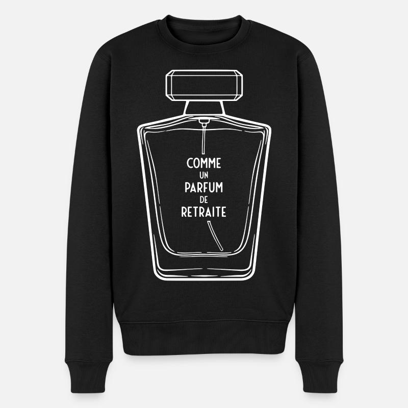 Parfum de Retraite Homme (texte blanc) - Pull Premium bio Homme - noir