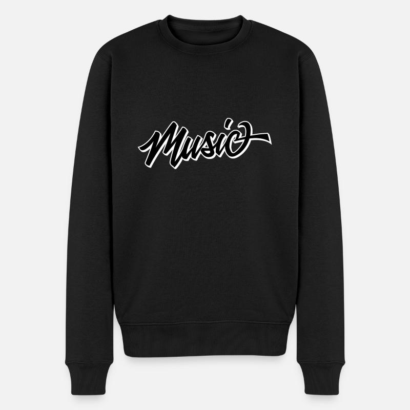 Musique - Pull Premium bio Homme - noir