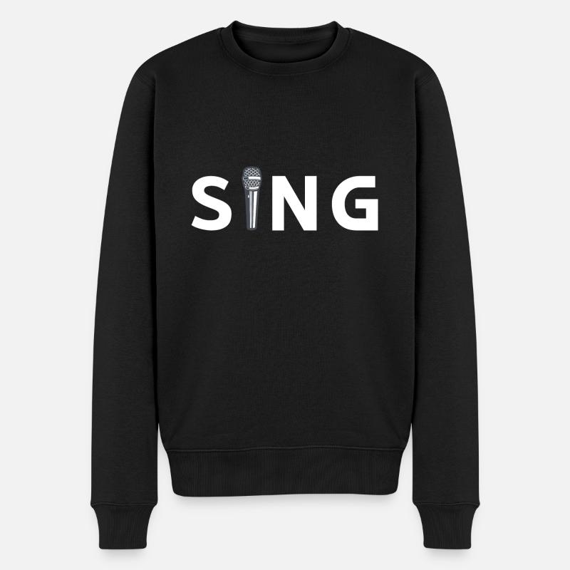 Sing micro - Pull Premium bio Homme - noir