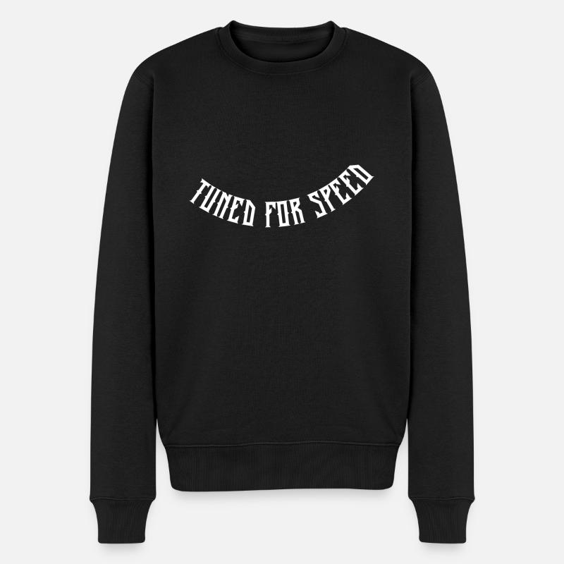 Tuned for speed - Men's Premium Organic Jumper - black