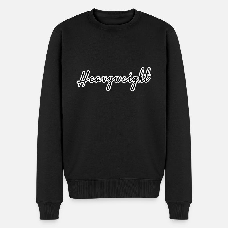 Heavyweight - Männer Premium Bio Pullover - Schwarz