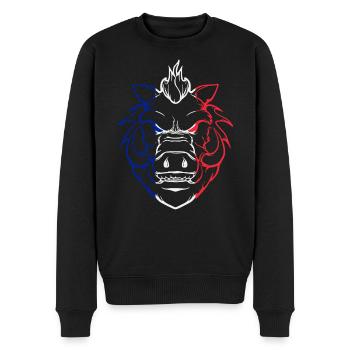 Sanglier BBR - Pull Premium bio Homme - noir - Devant - Nico (187cm)