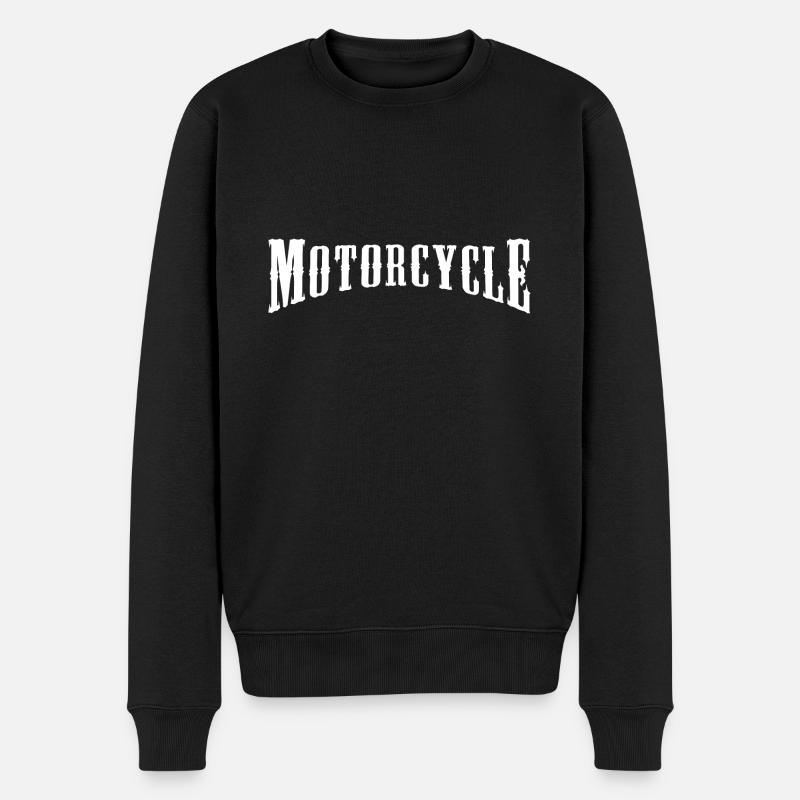 Motorcycle - Männer Premium Bio Pullover - Schwarz