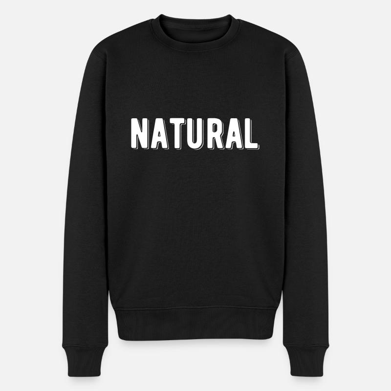 Naturel - Pull Premium bio Homme - noir