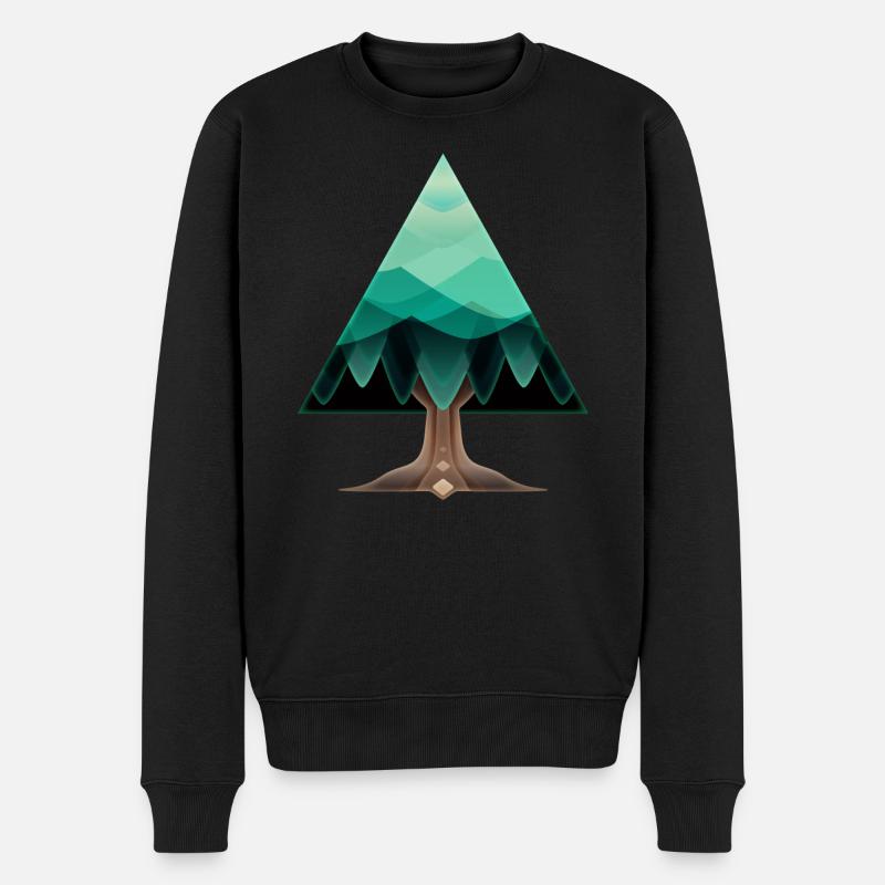 L’arbre triangulaire - Pull Premium bio Homme - noir