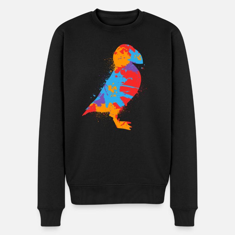 Puffin Bunter Papageientaucher Papageitaucher - Pull Premium bio Homme - noir