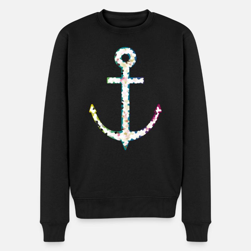 tee shirt ancre marine - Pull Premium bio Homme - noir