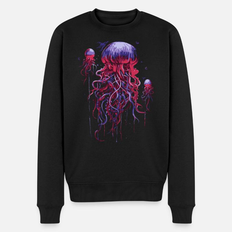 Méduse - Pull Premium bio Homme - noir