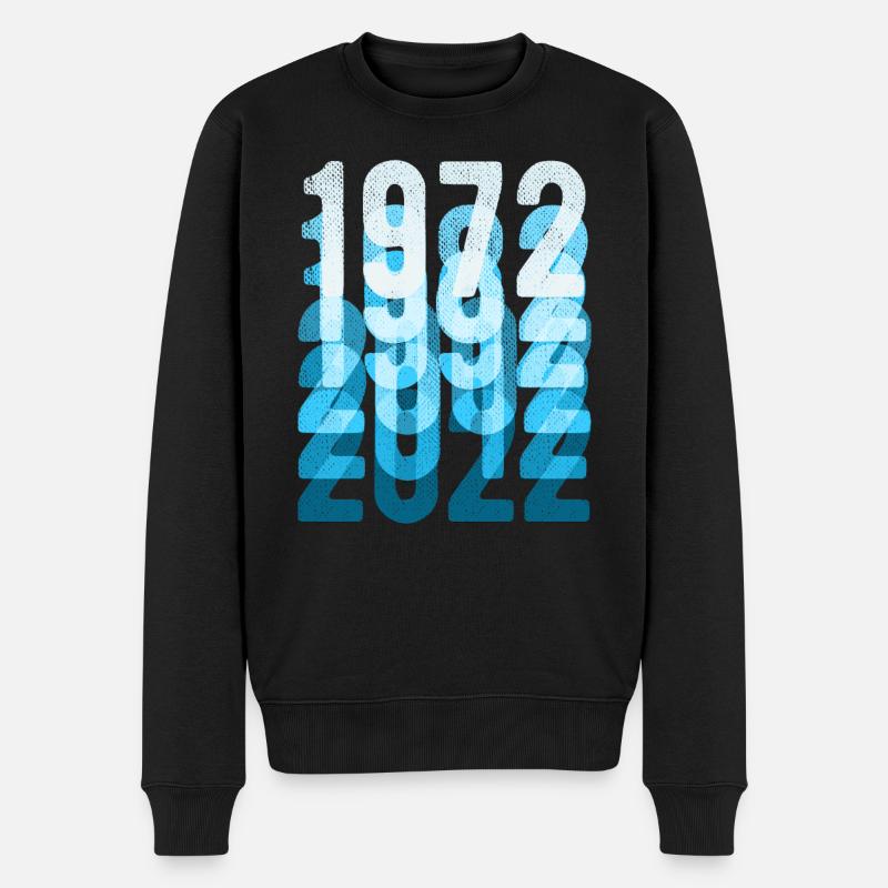 1972 - 2022 50e anniversaire - Pull Premium bio Homme - noir