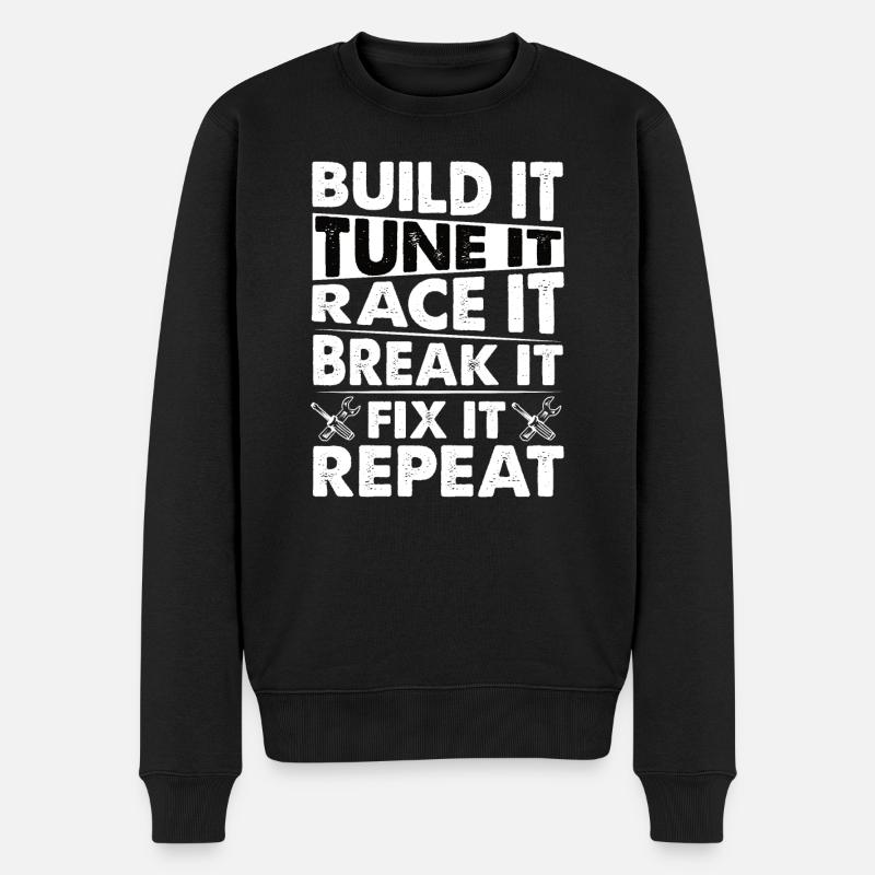 BRICOLAGE BRICOLAGE Construire soi-même Réparer - Pull Premium bio Homme - noir