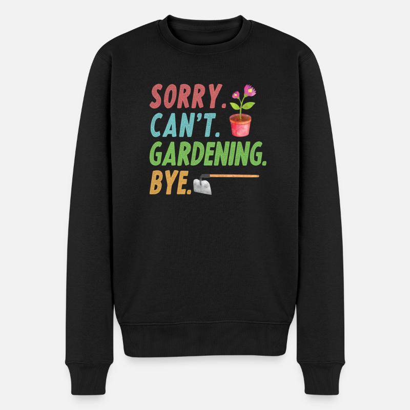Gärtner Obstgarten Hobbygärtner Geschenk Garten - Männer Premium Bio Pullover - Schwarz