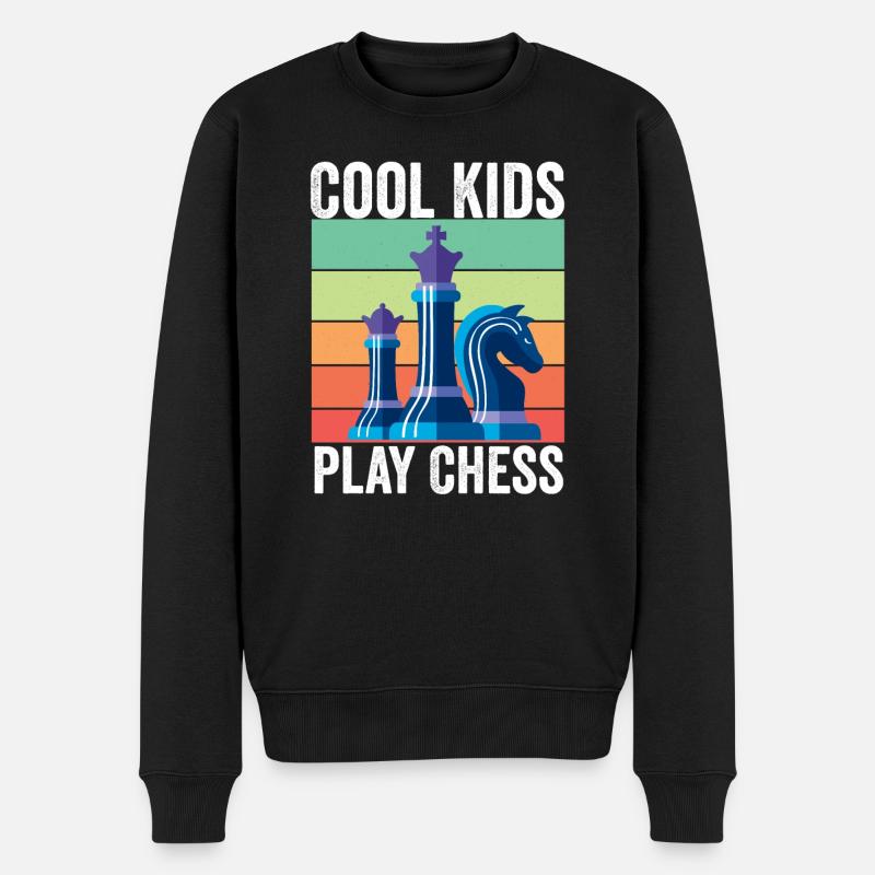 Échecs Enfants - Pull Premium bio Homme - noir