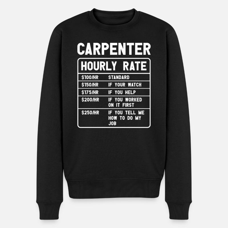 Charpentier - Pull Premium bio Homme - noir