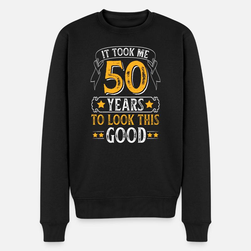 50 ans - 50 ans - Pull Premium bio Homme - noir