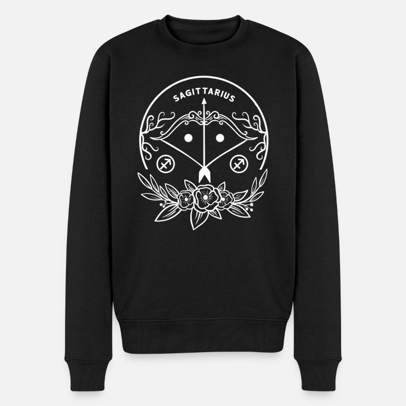 Signe du zodiaque Sagittaire - Pull Premium bio Homme - noir