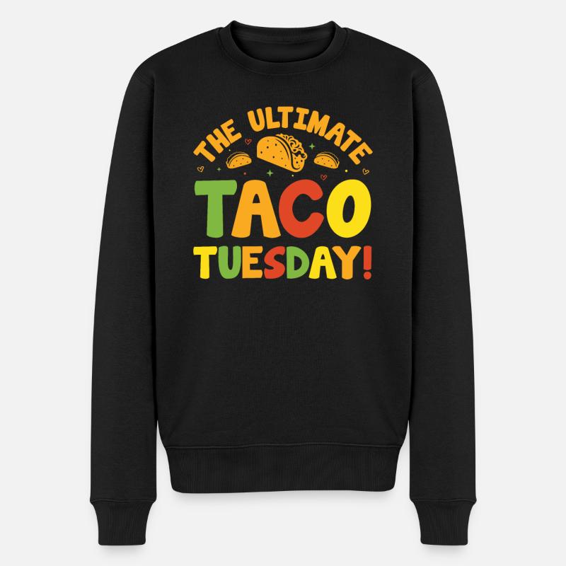 Mexicain Tacos Food Lifestyle Mardi - Pull Premium bio Homme - noir