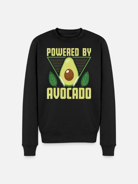 Avocado funny gift fruit - Men's Premium Organic Jumper - black