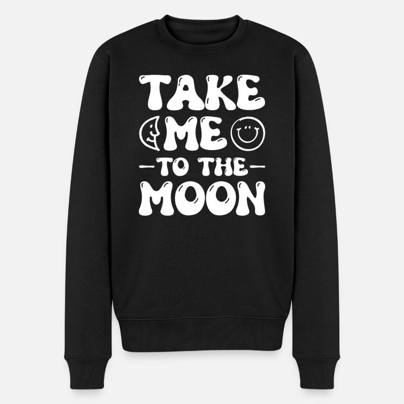 Lune / Croissant - Pull Premium bio Homme - noir