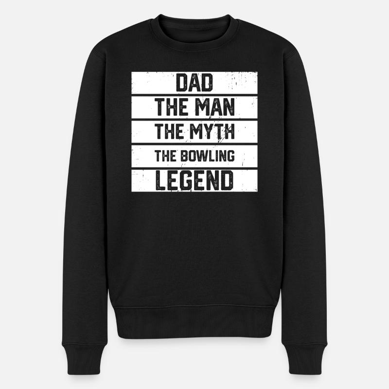 Bowling Père Papa Cooler - Pull Premium bio Homme - noir