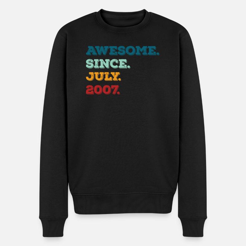 Juillet 2007 - Anniversaire en juillet - Pull Premium bio Homme - noir