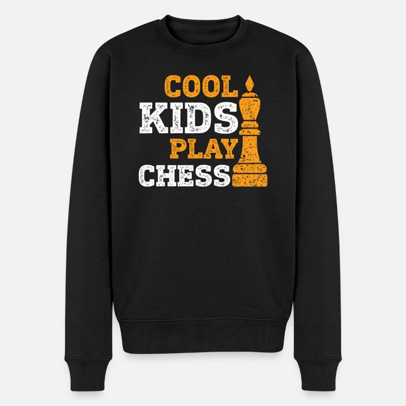 Échecs Enfants - Pull Premium bio Homme - noir