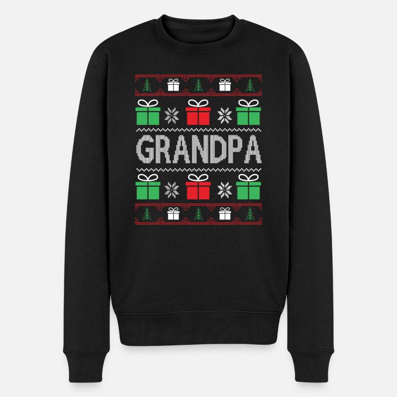 Grand-père de Noël - Pull Premium bio Homme - noir