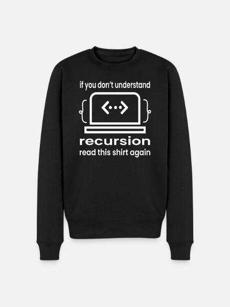 Software Developer Programmer Gift - Men's Premium Organic Jumper - black