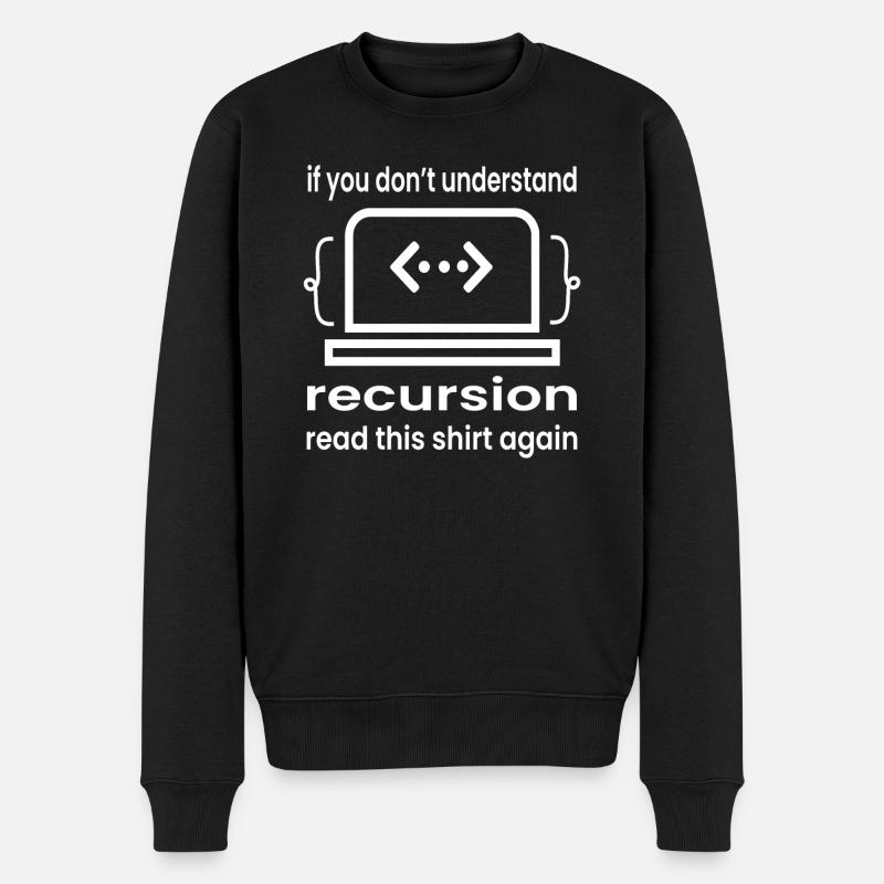 Softwareentwickler Programmierer Geschenk - Männer Premium Bio Pullover - Schwarz